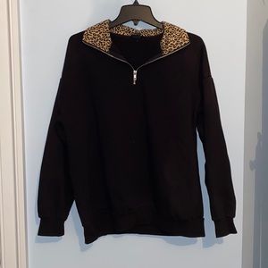 Cheetah Quarter Zip